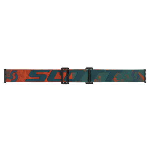 Sombre Green/Pumpkin Orange w/ Enhancer Blue Chrome - Scott Shield Goggles