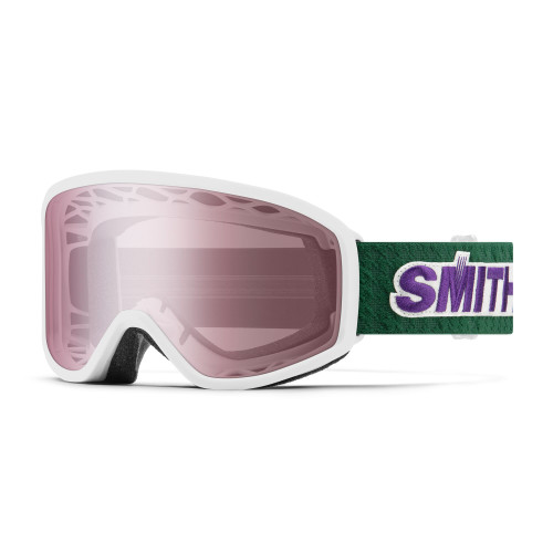 White Retro Classic w/ Ignitor Mirror - Smith Reason OTG Snow Goggle