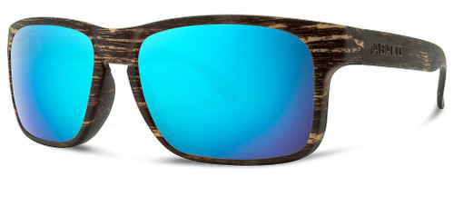 Black Wood/Ocean Mirror - Abacu Polarized Sunglasses