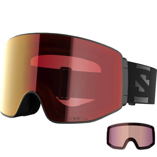 Black w/Sigma Photo Poppy Red   - Salomon Sentry Prime Snow Goggle