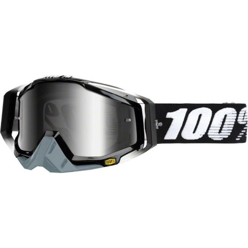 Ride 100% Racecraft Ayss Black with Mirror Silver Lens