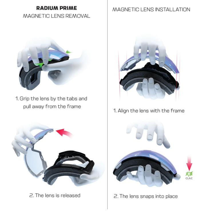 Instructions for Salomon Radium Prime Goggles