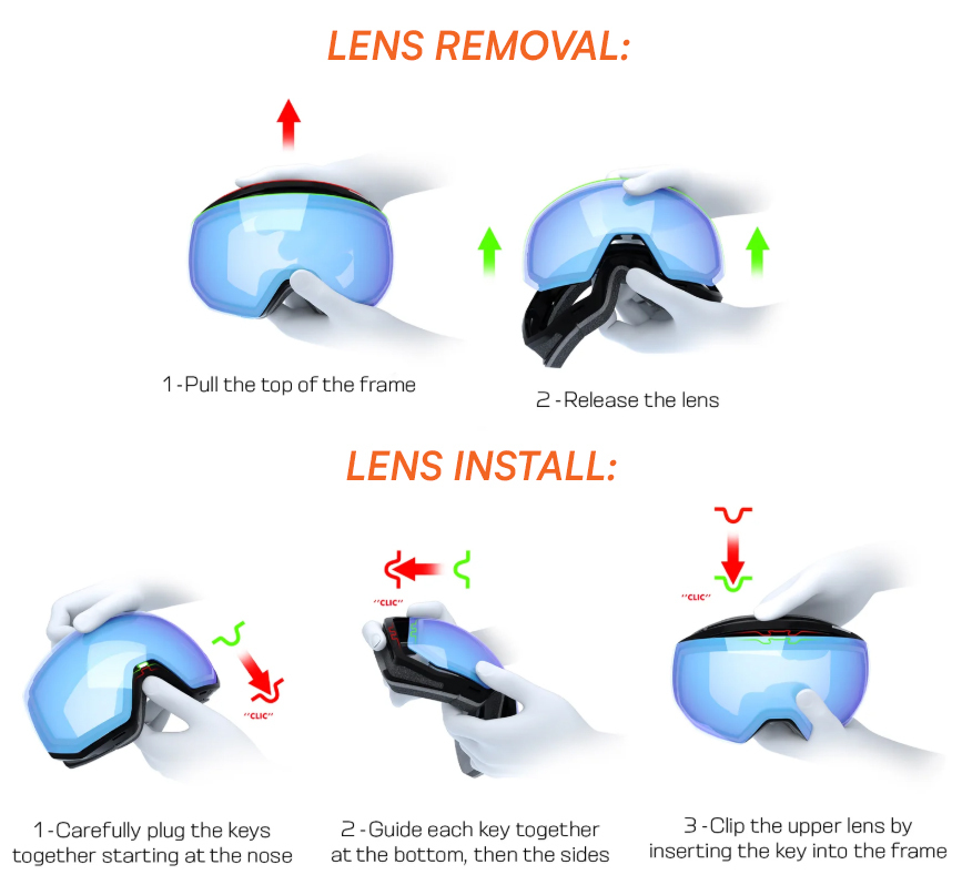 instructions for Salomon Radium goggles
