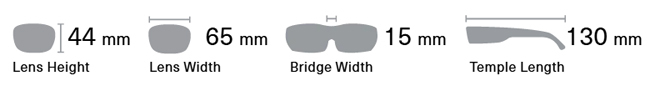 Smith Slider Sunglasses Dimensions
