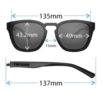 Tifosi Smirk Sunglass Sizing