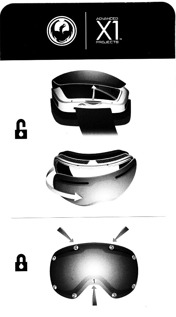 Dragon X1S Replacement Lens Instruction