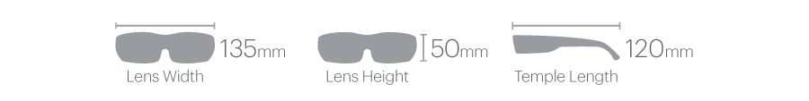 Smith Reverb Sunglass measurements