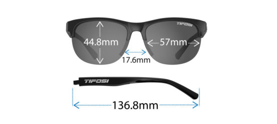 Tifosi Swank SL Sunglass dimensions