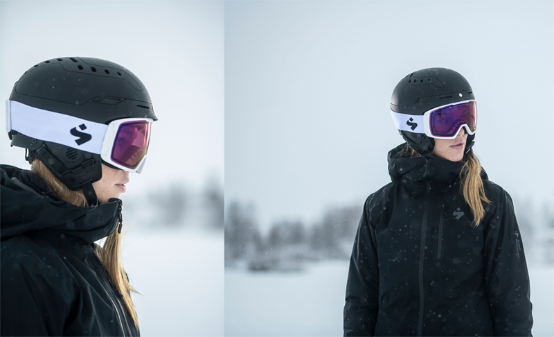 Sweet Clockwork Satin White Snow Goggle