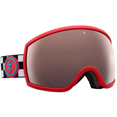 Electric EGG Camo Checker Snow Goggle BRose/Silver Chrome