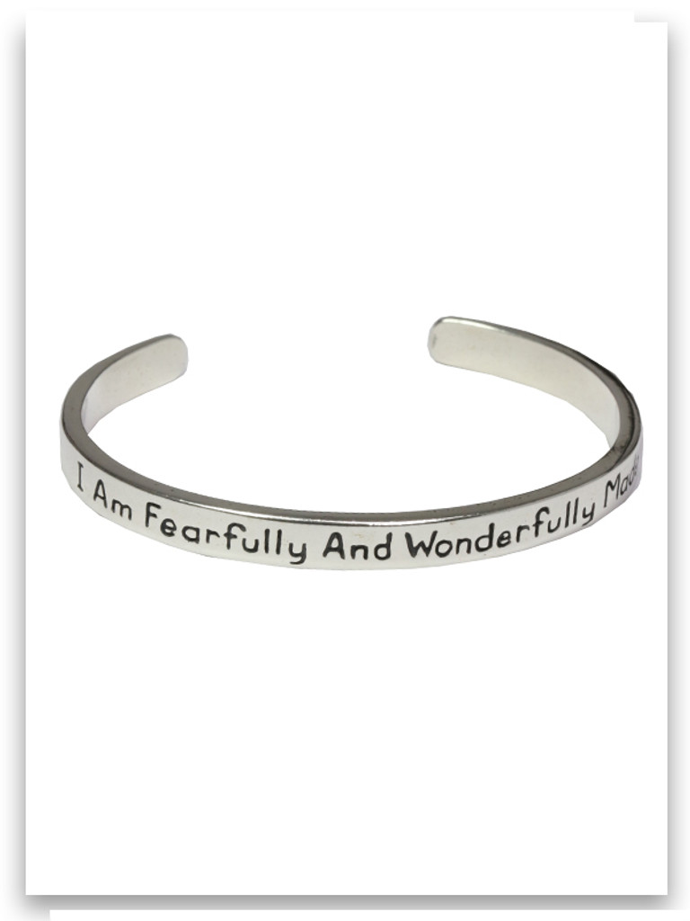 Infant bracelet I am Fearfully and Wonderfully made