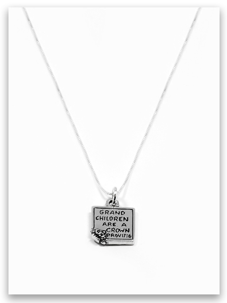 Grand Sterling Silver Charm Necklace 