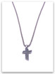 Rock Bottom w/Heavy Box Chain Mens Cross (back view)