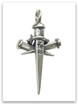Sacrifice Cross Sterling Silver Pendant 