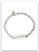 Be Courageous Sterling Silver Link Bracelet