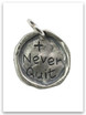 Never Quit Sterling Silver iTAG Charm