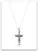 Daily Cross Sterling Silver Pendant Necklace 