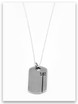 Dog Tag 4:13 Sterling Silver Pendant Necklace 