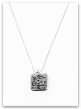 Faith Hope Love iTAG Sterling Silver Necklace