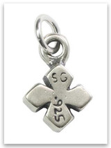 My Strength Cross Sterling Silver iTAG Charm