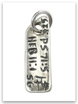 Hope Sterling Silver iTAG Charm