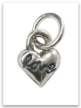 Heart Sterling Silver Charm 