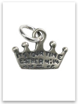 Queen Esther Sterling Silver Charm 