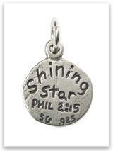 Shining Star Sterling Silver Charm