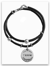 Classic Leather Wrap With Scripture Charms Classic Leather Wrap With Scripture Charms