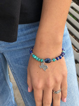 Texas Blue Lapis and Turquoise Bracelet
