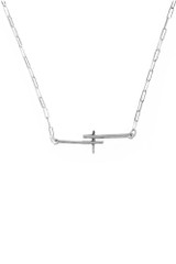 E-W Trio Cross Necklace