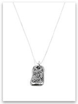 A Piece of Work iTAG Sterling Silver Necklace 