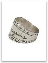 Be Courageous Sterling Silver Ring