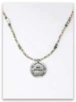 Be Still Hammered Silver Necklace