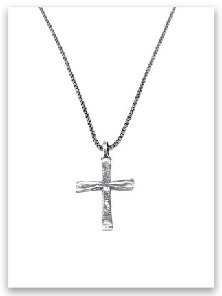 Power of God Cross w/Medium Box Chain 