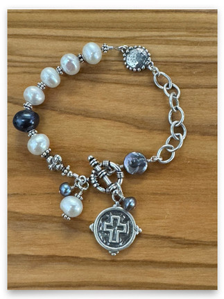 Journey To God's Promises Freshwater Pearl Bracelet Journey To God's Promises Freshwater Pearl Bracelet