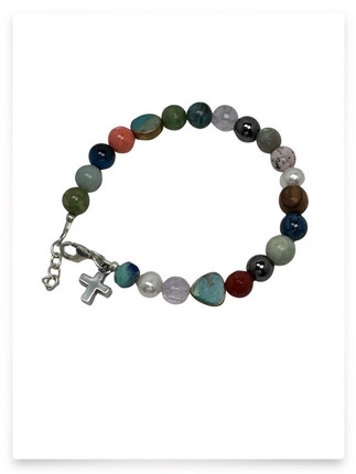 Bold Faith Cross,Turquoise, Semi-Precious Stone/Mineral Beads Bold Faith Cross,Turquoise, Semi-Precious Stone/Mineral Beads