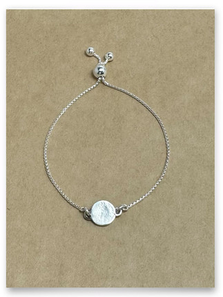 Sterling Silver Bolo Adjustable Initial Bracelet Sterling Silver Bolo Adjustable Initial Bracelet
