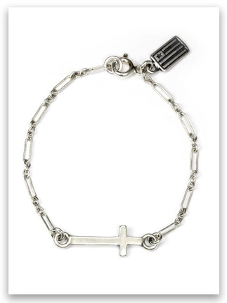 East-West 6" Sideways Cross Bracelet East-West 6" Sideways Cross Bracelet