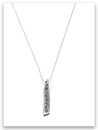 Blessed iTAG Sterling Silver Necklace