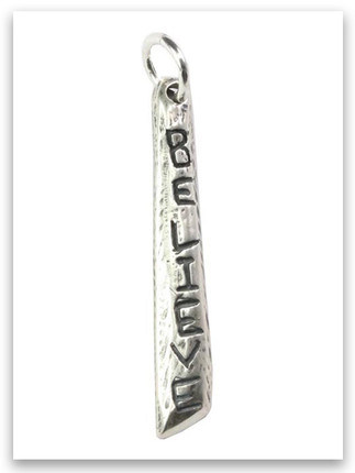 Believe Sterling Silver iTAG charm Believe Sterling Silver iTAG charm