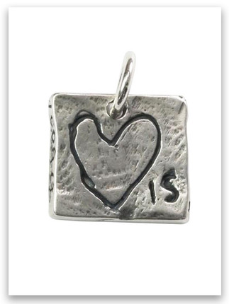 Love Is Sterling Silver Charm 