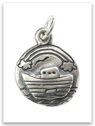 Noah's Ark Sterling Silver Charm 