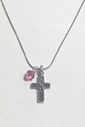 Cross of Hope Pink Warrior Necklace