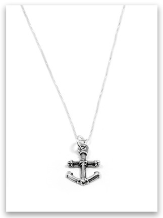 Anchor Sterling Silver Necklace 