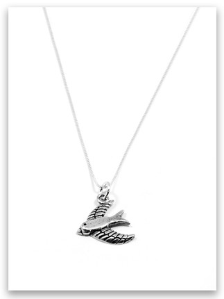 Valuable Sterling Silver Charm Necklace 