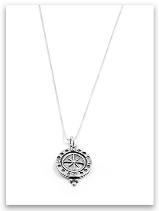 Spirit Lead Me Sterling Silver Charm Necklace 