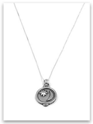 Journey of Light Sterling Silver Charm Necklace 