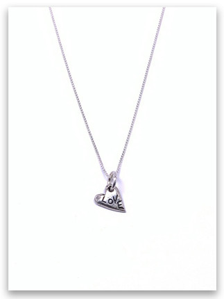 Love Sterling Silver Necklace Love Sterling Silver Necklace