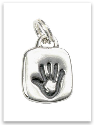 Sterling Silver Chosen Hand Adoption Charm Sterling Silver Chosen Hand Adoption Charm